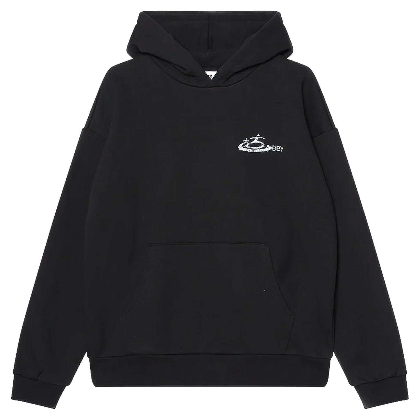 Felpa Obey Corporate Extra Heavy Hood Fleece - Black - Felpe di Obey | Francis Concept