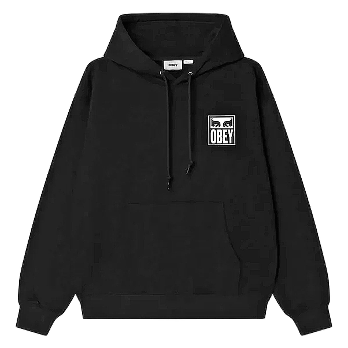 Felpa Obey Eyes Icon Hood Fleece - Black - Felpe di Obey | Francis Concept