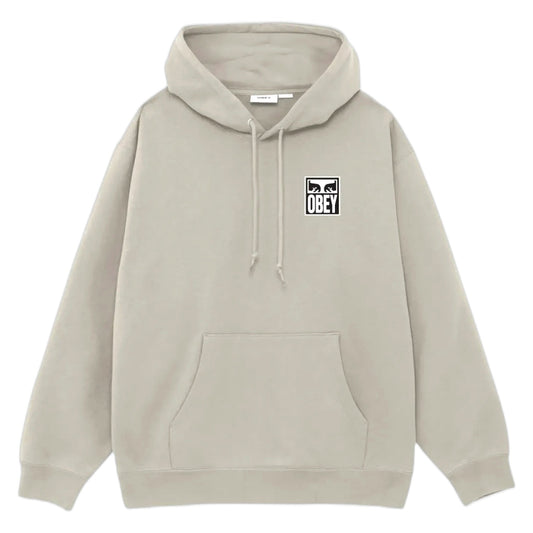 Felpa Obey Eyes Icon Hood Fleece - Moonstruck - Felpe di Obey | Francis Concept