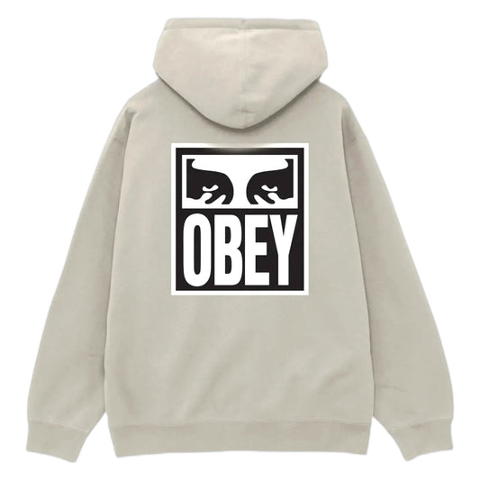 Felpa Obey Eyes Icon Hood Fleece - Moonstruck - Felpe di Obey | Francis Concept