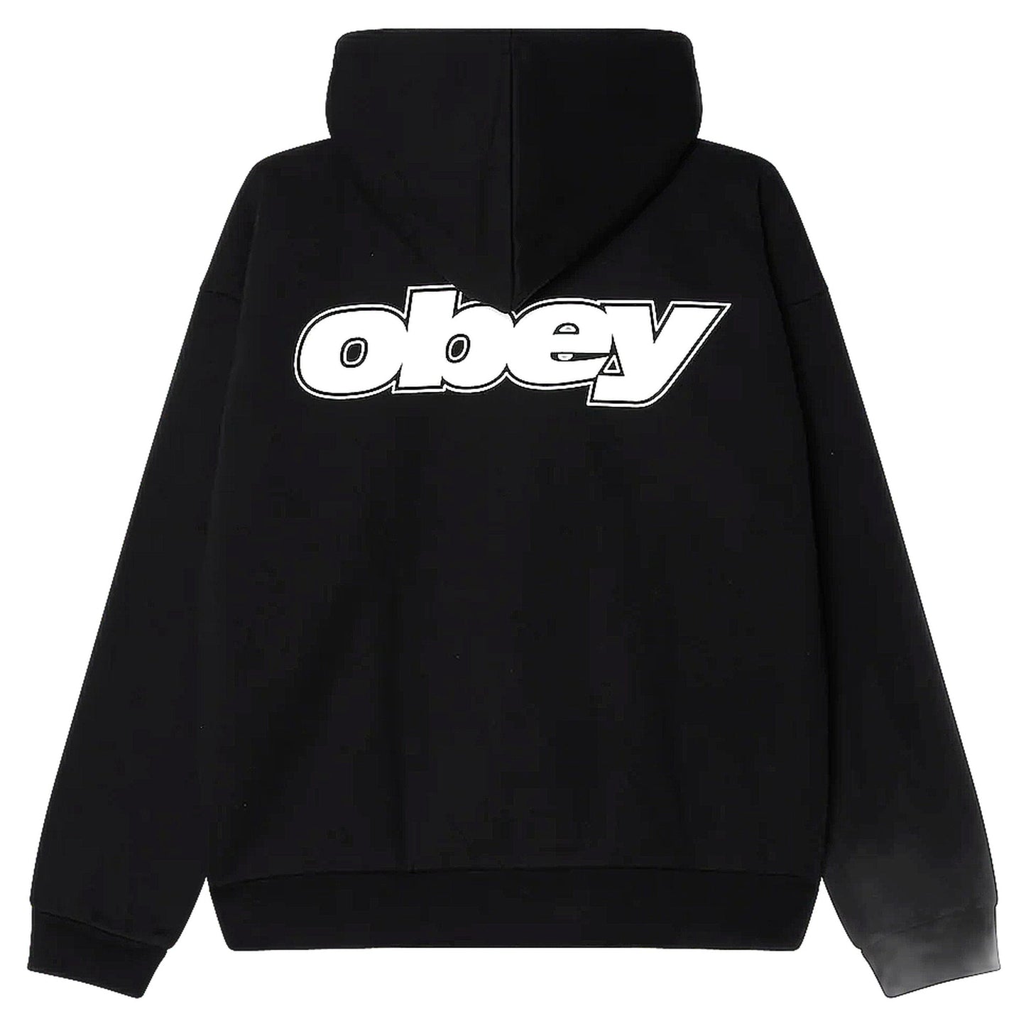 Felpa Obey Gaze Extra Heavy Zip Hood Fleece - Black - Felpe di Obey | Francis Concept