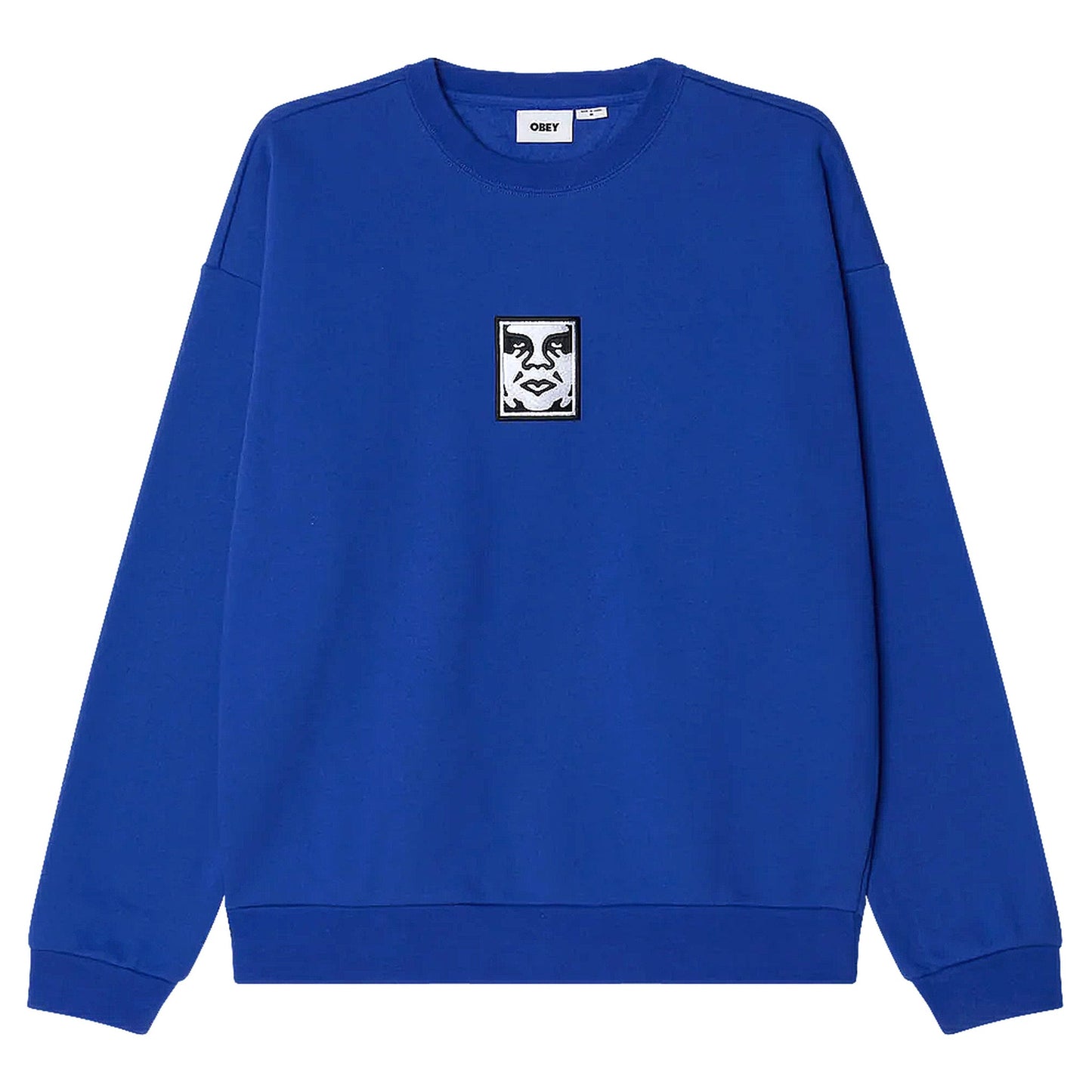 Felpa Obey Icon Extra Heavy Crew II Fleece - Dazzling Blue - Felpe di Obey | Francis Concept