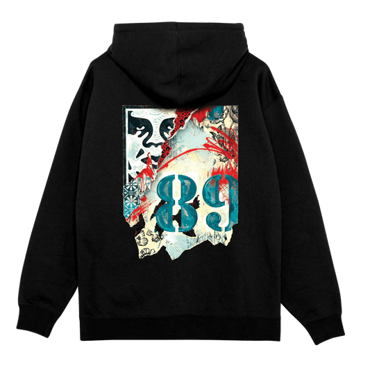 Felpa Obey Lisbon Icon Fleece - Black - Felpe di Obey | Francis Concept