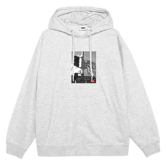 Felpa Obey Los Angeles Photo Fleece - Heather Grey - Felpe di Obey | Francis Concept