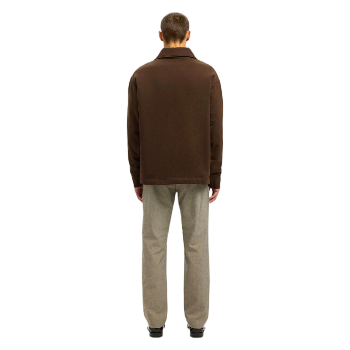 Felpa Selected Homme Relax Aron Ls Half Zip Sweat - Marrone - Felpe di Selected Homme | Francis Concept