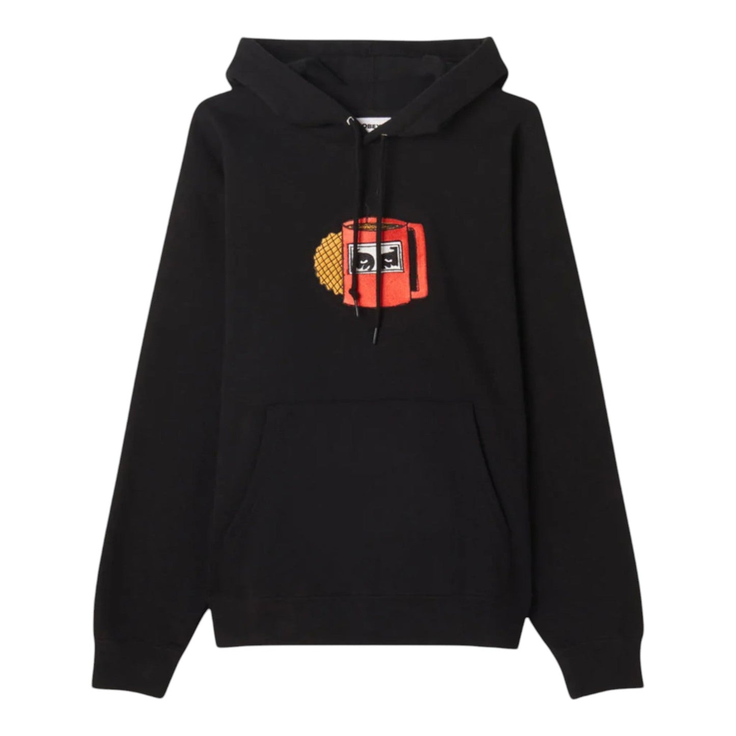 Felpa Uomo Obey Bossa Hood Fleece - Black - Felpe di Obey | Francis Concept