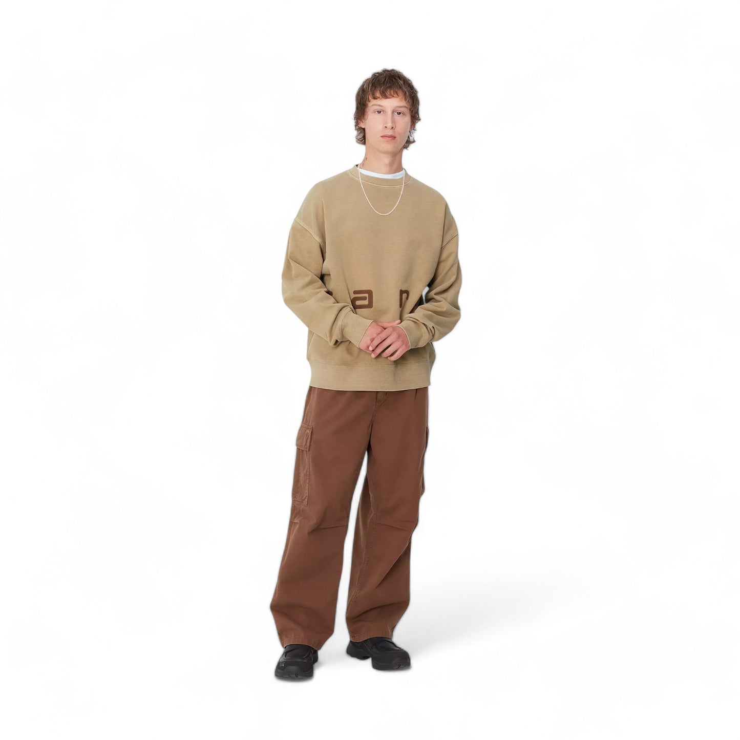 Carhartt Wip Felt Script Sweat-Peanut Francis Concept