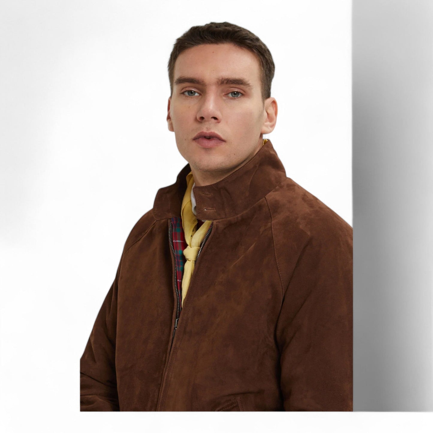 Giacca Baracuta Harrington G9 Suede Winter - Chocolate - Giacche di Baracuta | Francis Concept