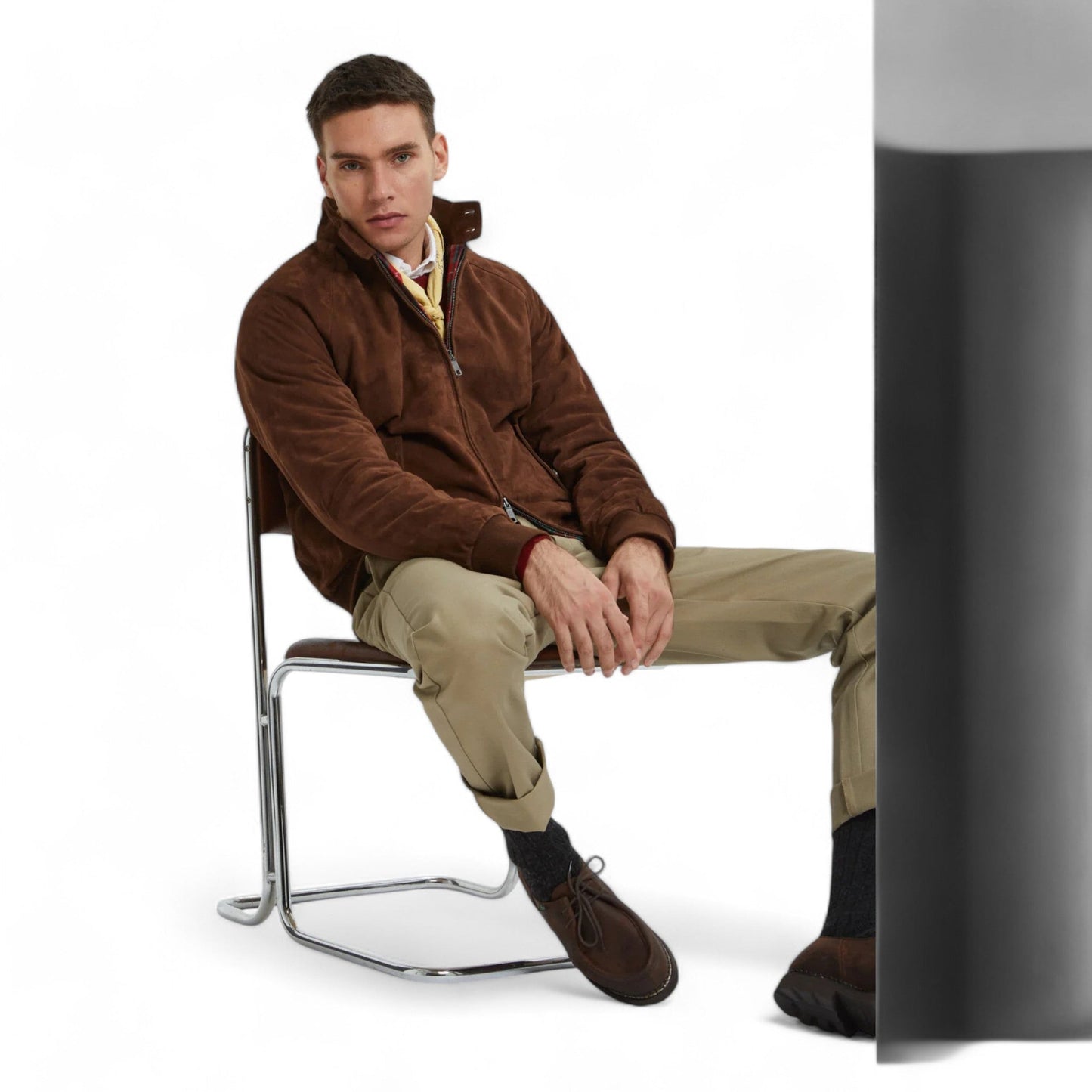 Giacca Baracuta Harrington G9 Suede Winter - Chocolate - Giacche di Baracuta | Francis Concept