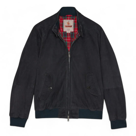 Giacca Baracuta Harrington G9 Suede Winter - Navy - Giacche di Baracuta | Francis Concept
