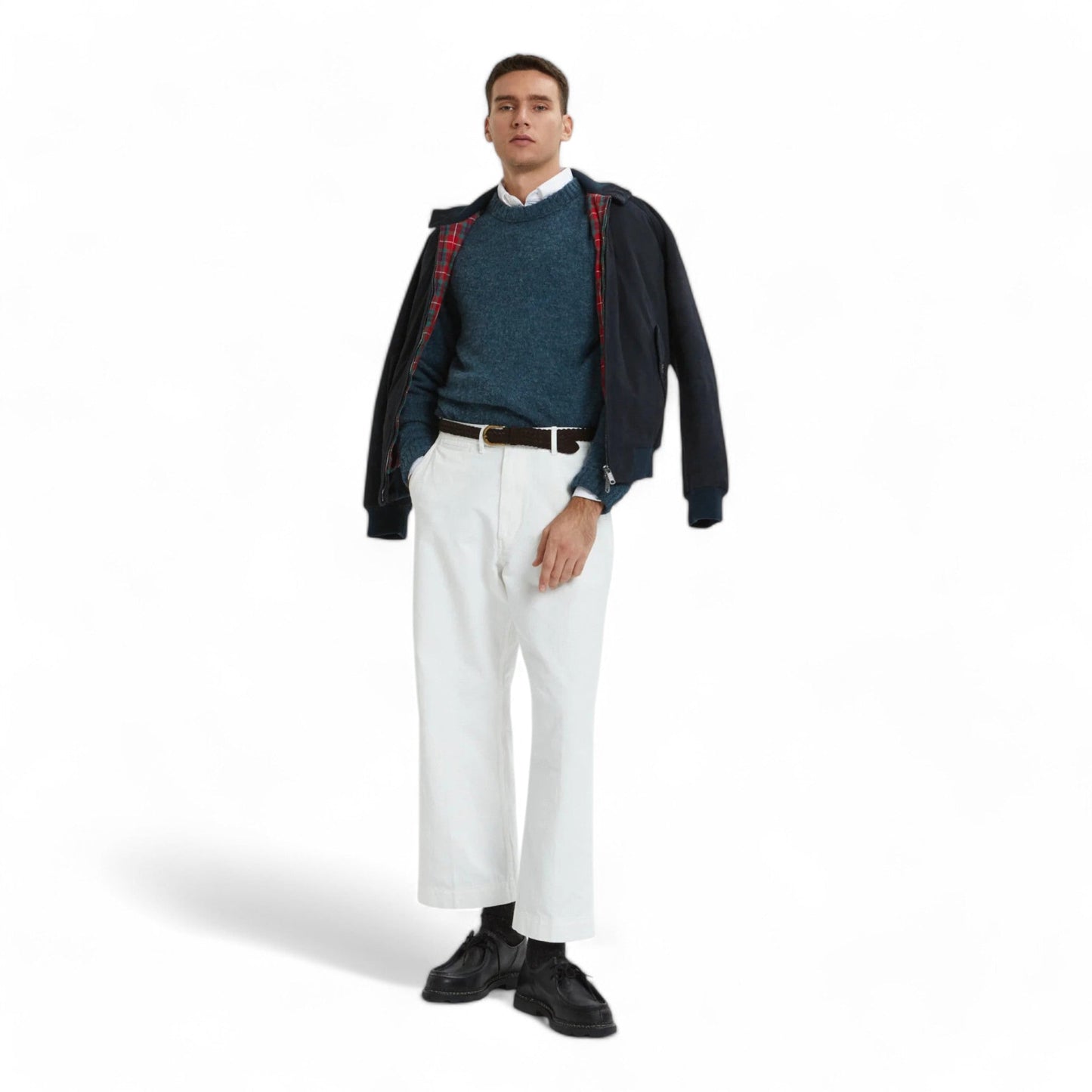 Giacca Baracuta Harrington G9 Suede Winter - Navy-Francis Concept
