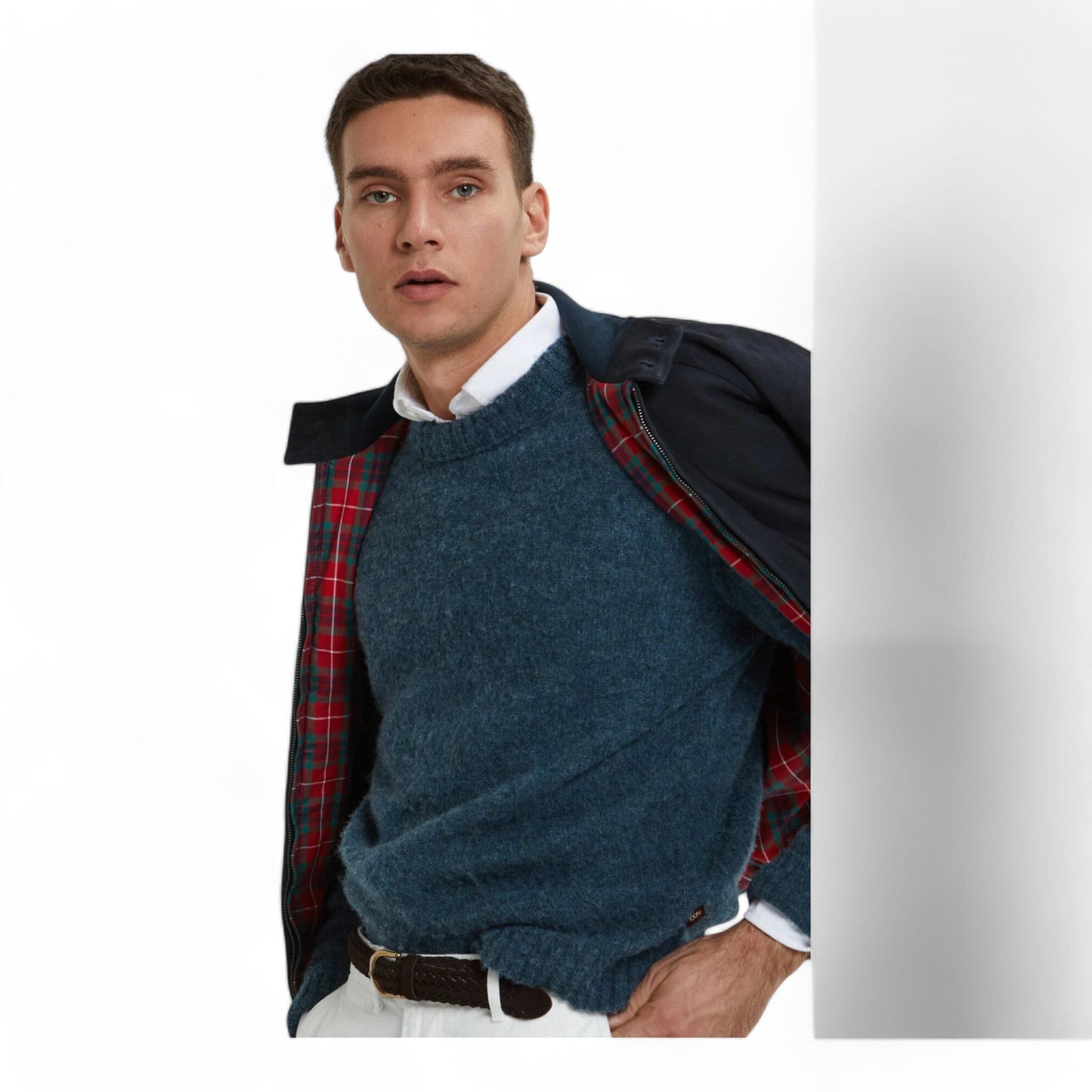 Giacca Baracuta Harrington G9 Suede Winter - Navy-Francis Concept