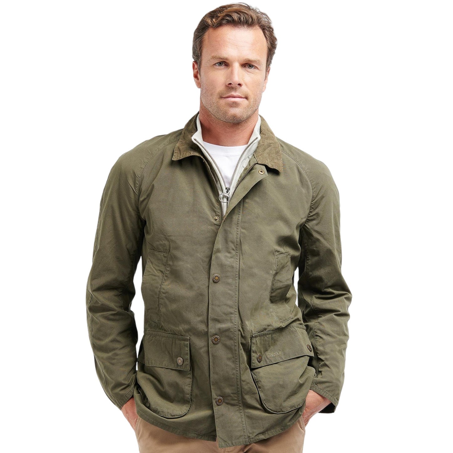 Giacca Barbour Ashby Casual - Olive - Giacche di Barbour | Francis Concept