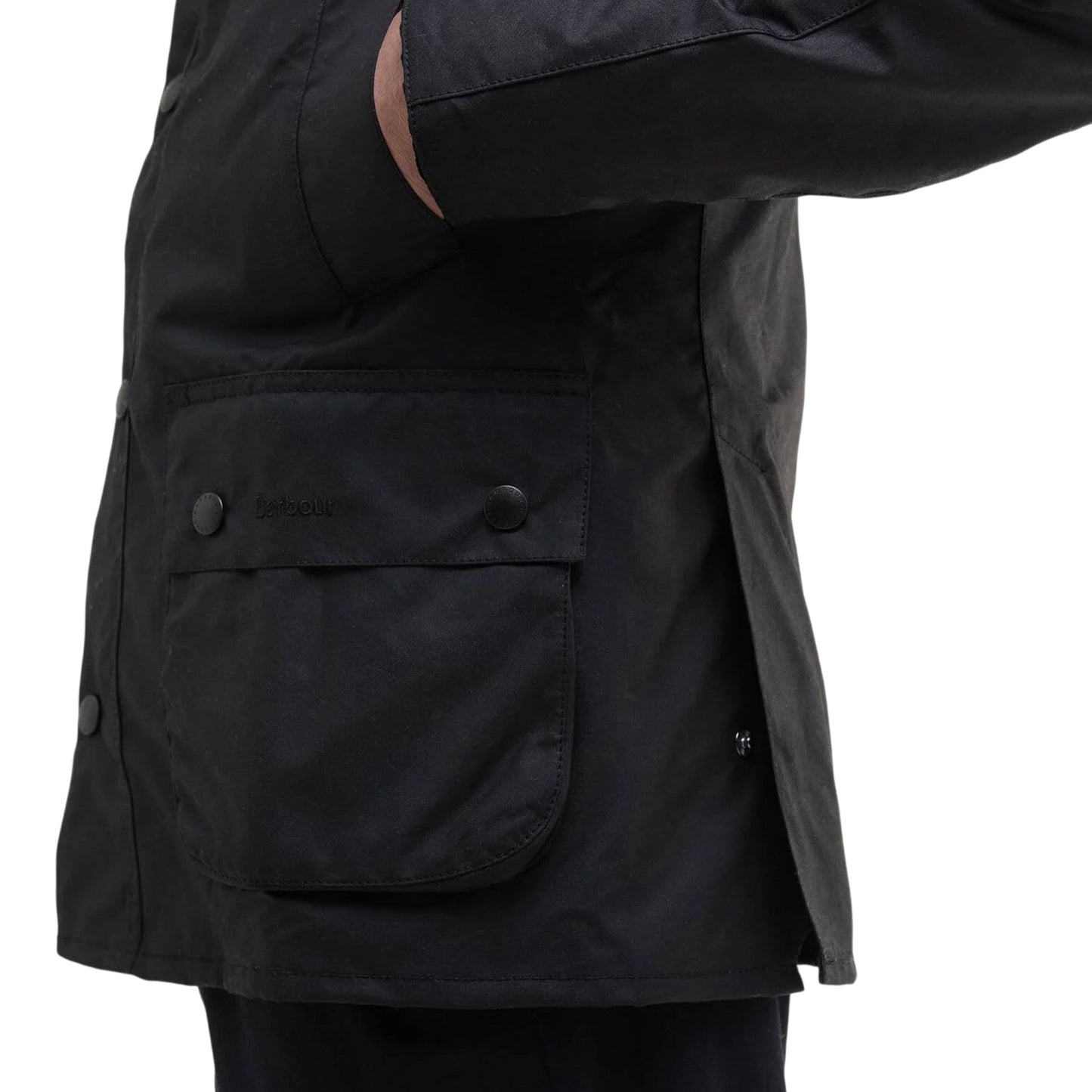 Giacca Barbour Ashby Wax Jacket - Black - Giacche di Barbour | Francis Concept