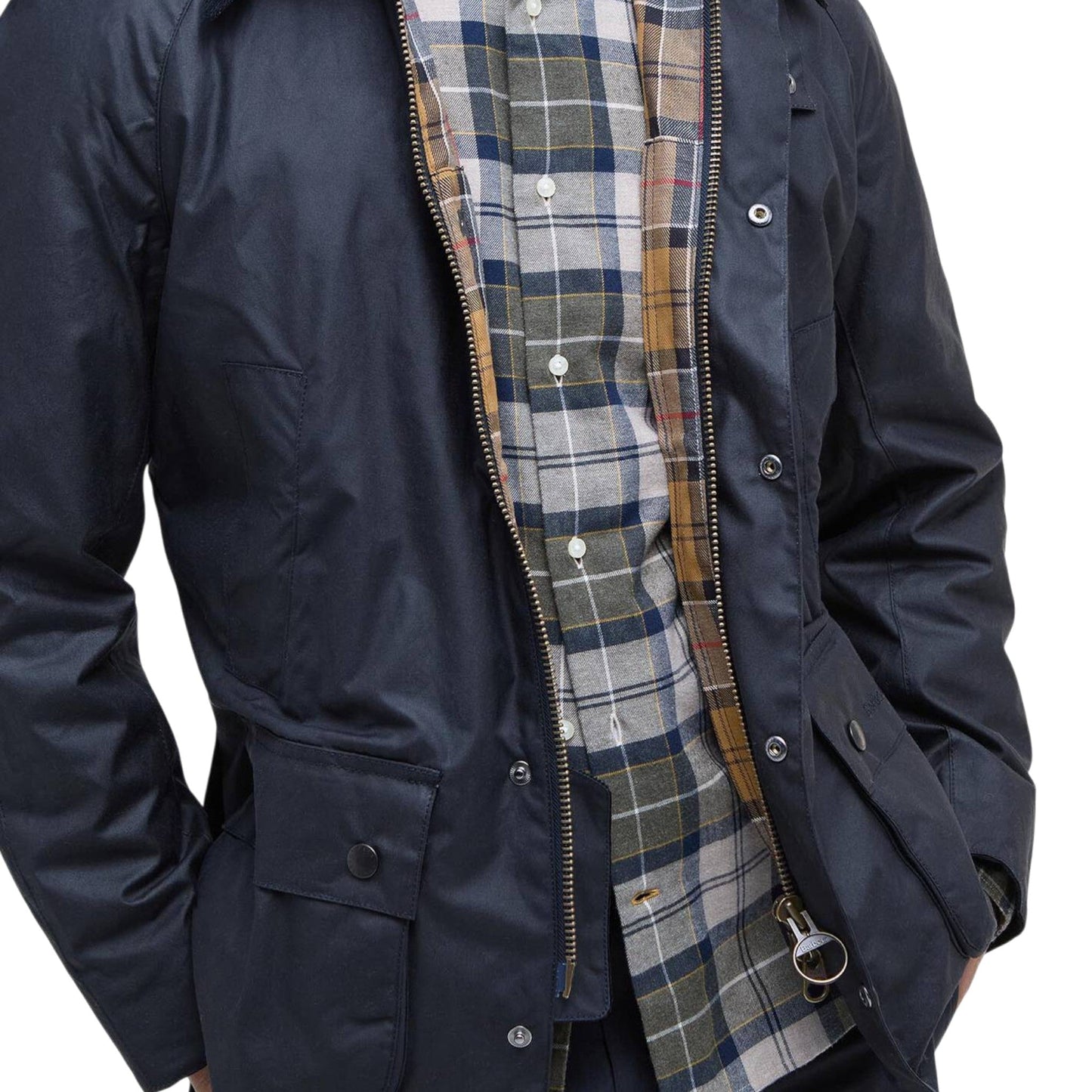 Giacca Barbour Ashby Wax Jacket - Navy - Giacche di Barbour | Francis Concept