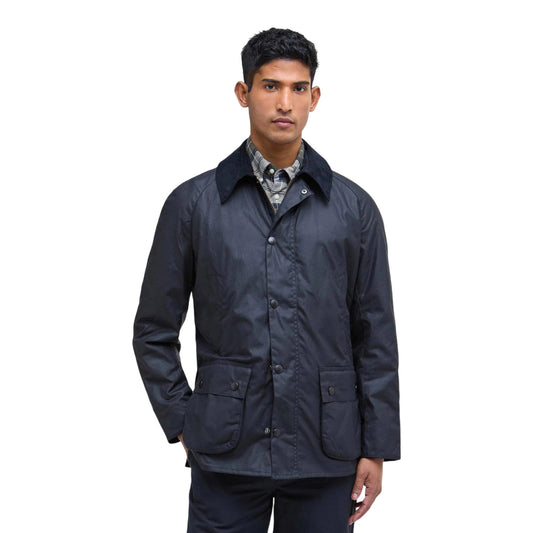 Giacca Barbour Ashby Wax Jacket - Navy - Giacche di Barbour | Francis Concept