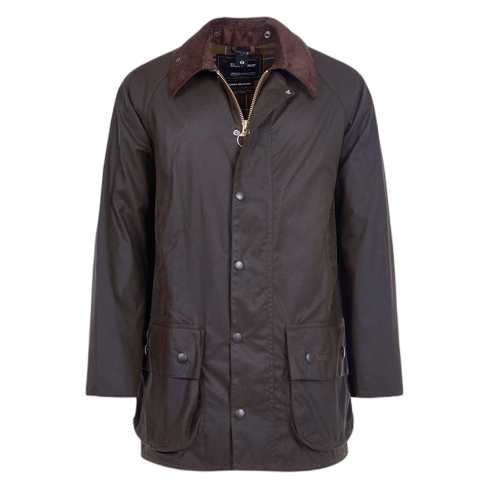 Giacca Barbour Beaufort Wax Jacket - Olive - Giacche di Barbour | Francis Concept