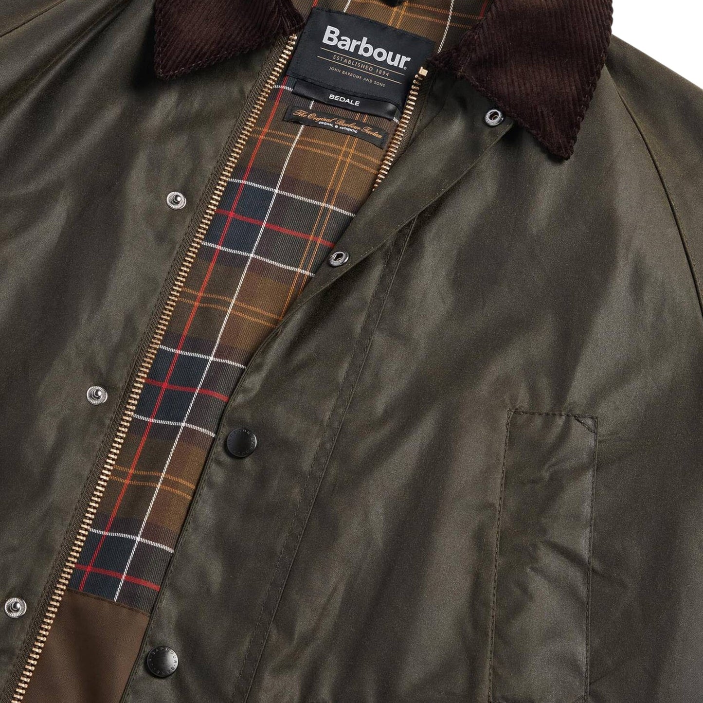 Giacca Barbour Bedale Wax Jacket - Archive Olive - Giacche di Barbour | Francis Concept
