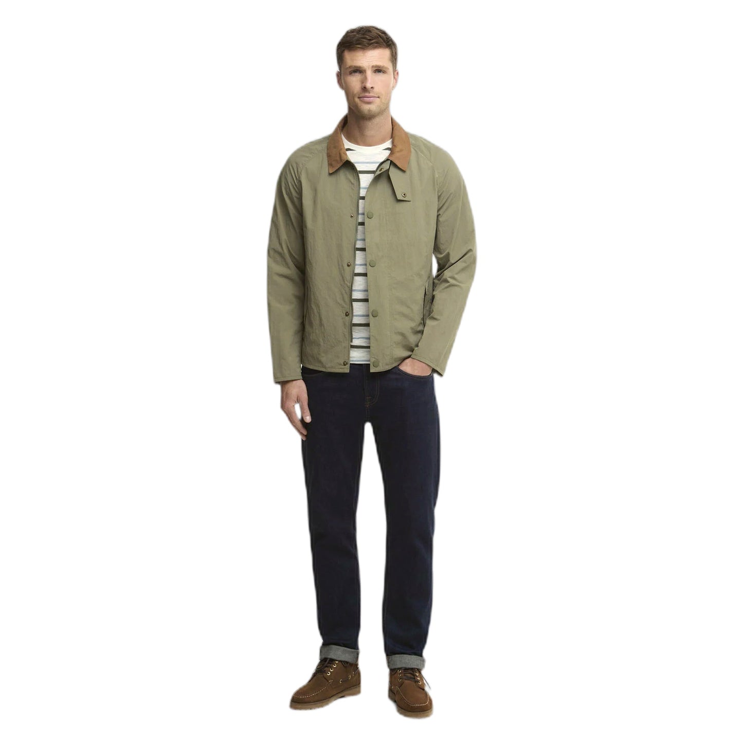 Giacca Barbour Tracker Showerproof Jacket - Dusty Olive - Giacche di Barbour | Francis Concept