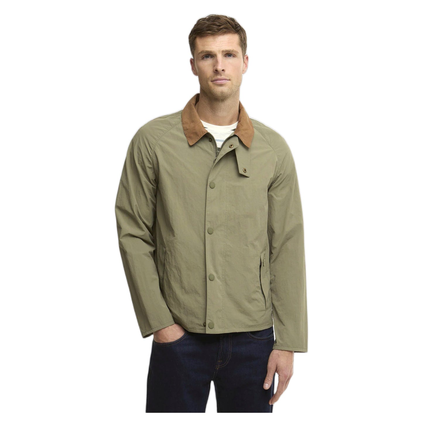 Giacca Barbour Tracker Showerproof Jacket - Dusty Olive - Giacche di Barbour | Francis Concept