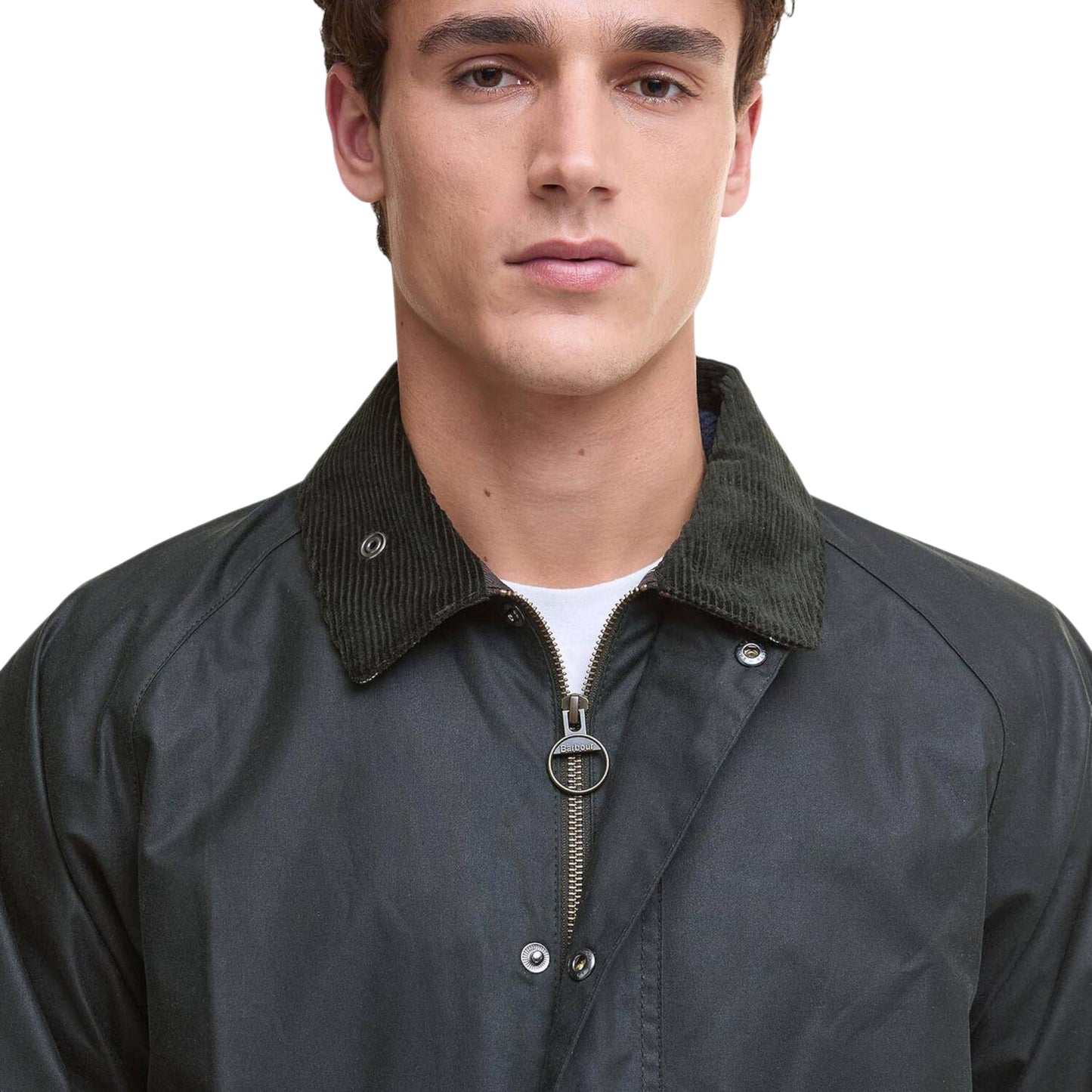 Giacca Barbour Tracker Wax Jacket - Sage - Giacche di Barbour | Francis Concept