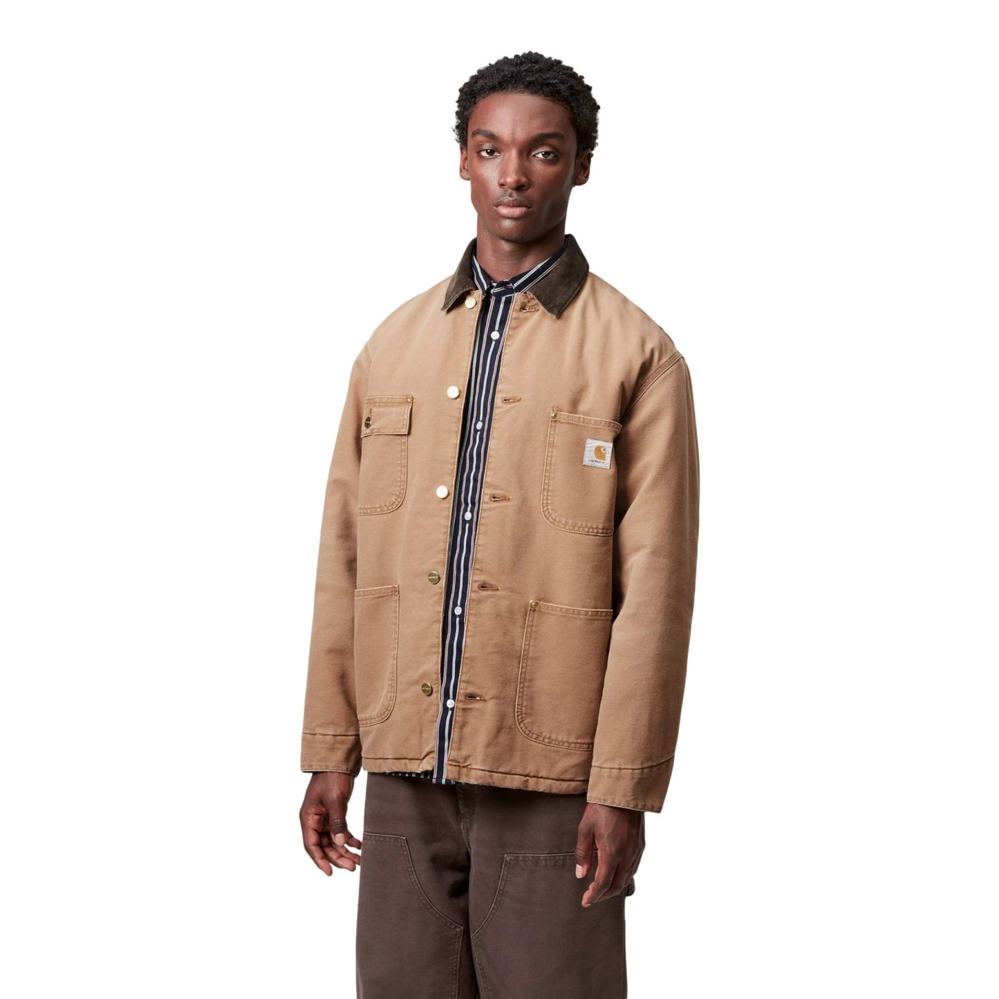 Giacca Carhartt OG Chore Coat - Hamilton Brown / Tobacco Stone - Giacche di Carhartt Wip | Francis Concept