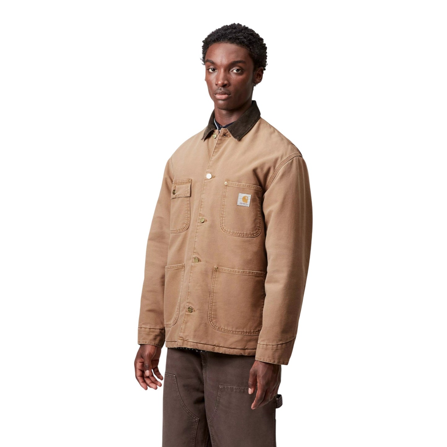 Giacca Carhartt OG Chore Coat - Hamilton Brown / Tobacco Stone - Giacche di Carhartt Wip | Francis Concept