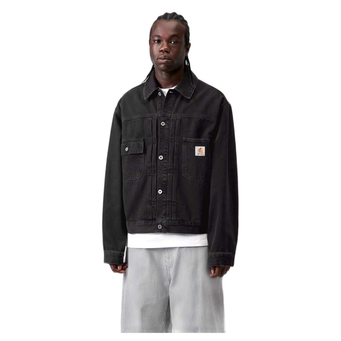 Giacca Carhartt Wip Belmar Jacket - Black Stone Washed - Giacche di Carhartt Wip | Francis Concept