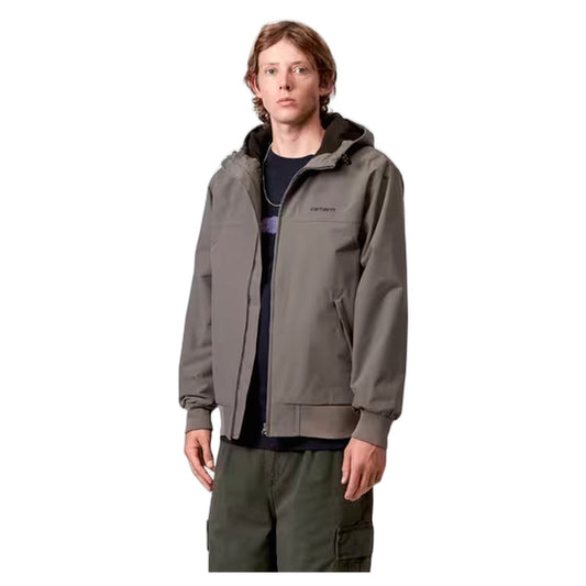 Giacca Carhartt Wip Hooded Sail Jacket - Porphyry / Black - Giacche di Carhartt Wip | Francis Concept