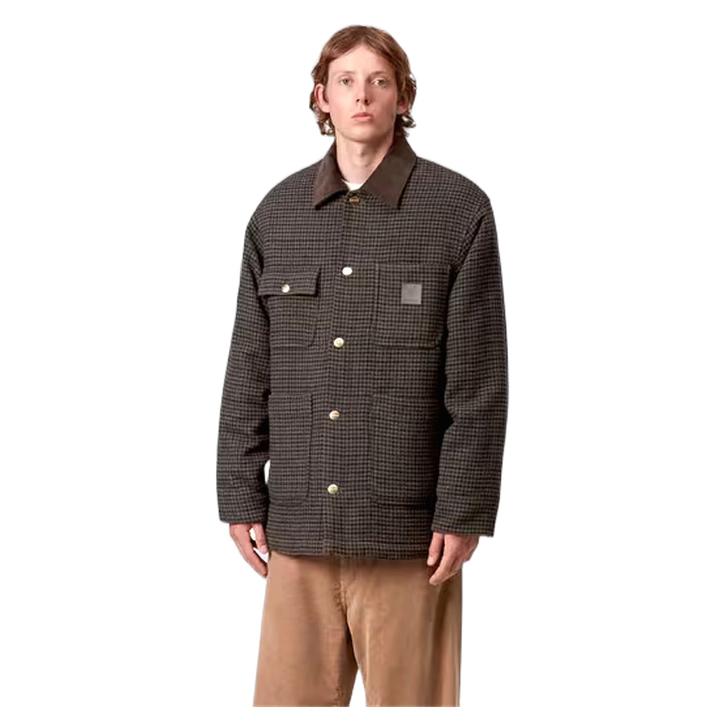 Giacca Carhartt Wip Lowis Chore Coat - Lowis Houndstooth - Giacche di Carhartt Wip | Francis Concept