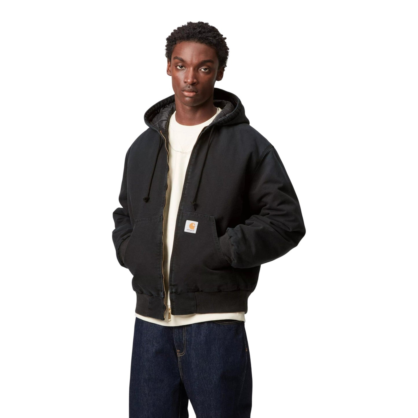 Giacca Carhartt Wip OG Active Jacket - Black Stone Canvas - Giacche di Carhartt Wip | Francis Concept
