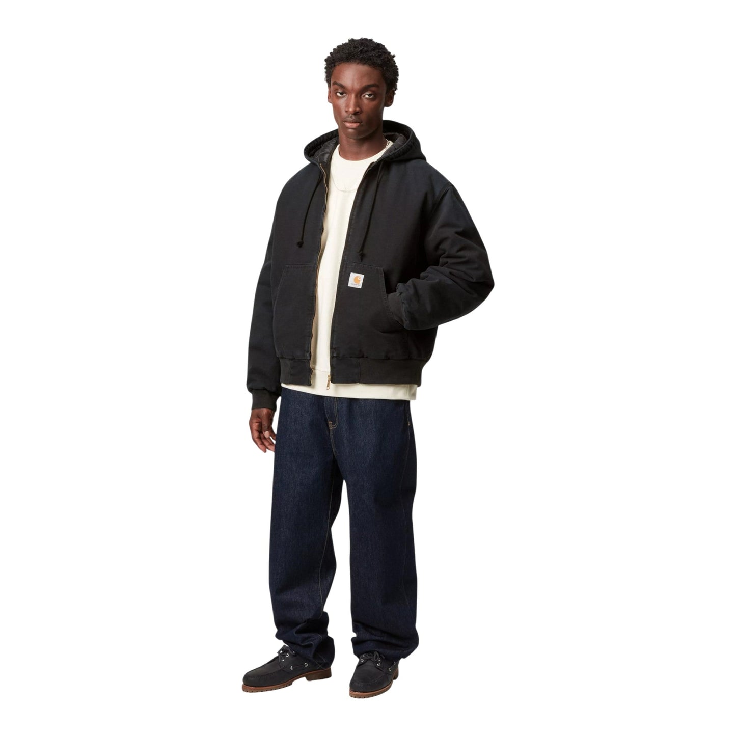 Giacca Carhartt Wip OG Active Jacket - Black Stone Canvas - Giacche di Carhartt Wip | Francis Concept