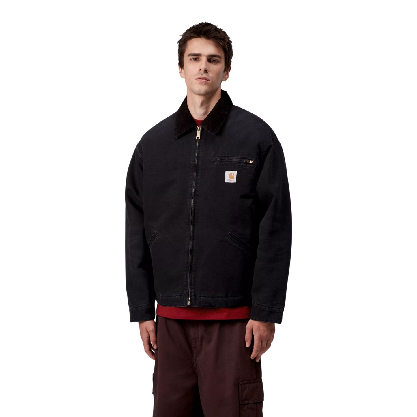 Giacca Carhartt Wip OG Detroit Jacket - Black / Black Stone Canvas - Giacche di Carhartt Wip | Francis Concept