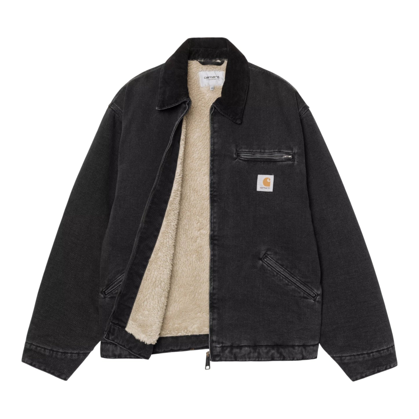 Giacca Carhartt Wip OG Detroit Jacket - Black / Black Stone Washed - Giacche di Carhartt Wip | Francis Concept