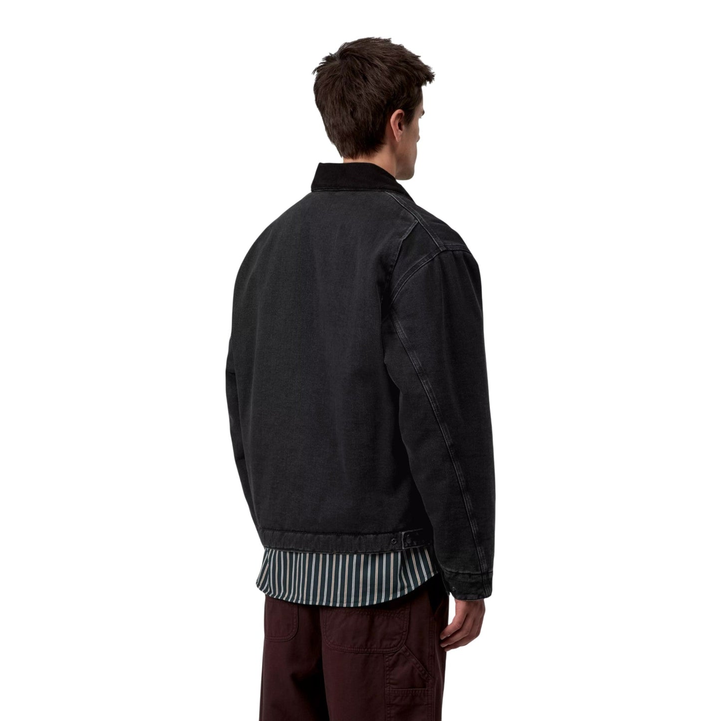 Giacca Carhartt Wip OG Detroit Jacket - Black / Black Stone Washed - Giacche di Carhartt Wip | Francis Concept