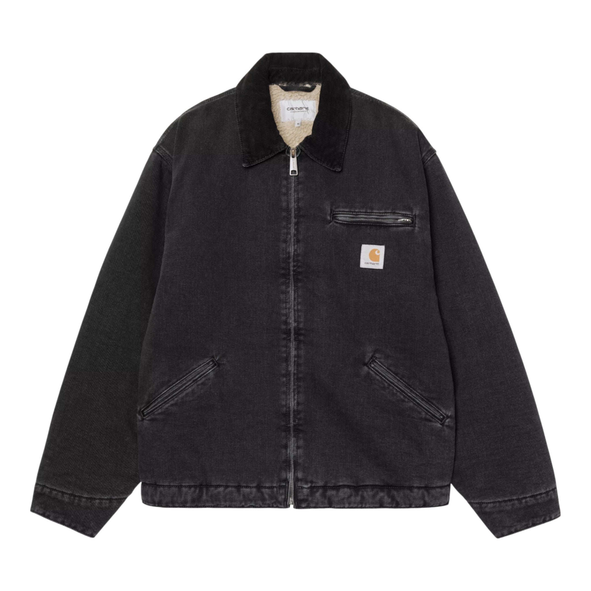 Giacca Carhartt Wip OG Detroit Jacket - Black / Black Stone Washed - Giacche di Carhartt Wip | Francis Concept