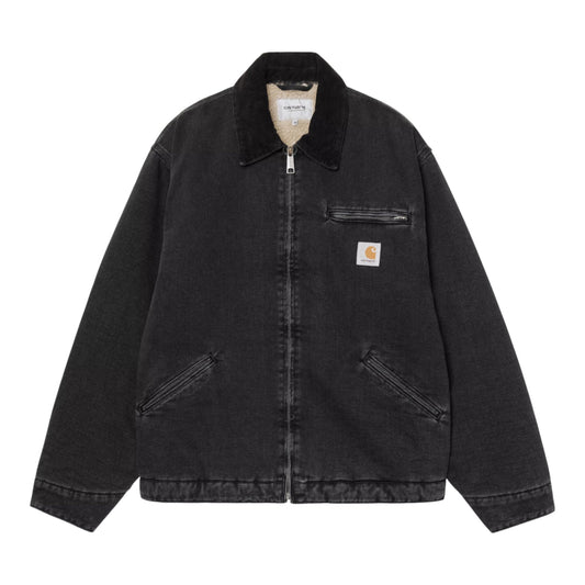 Giacca Carhartt Wip OG Detroit Jacket - Black / Black Stone Washed - Giacche di Carhartt Wip | Francis Concept