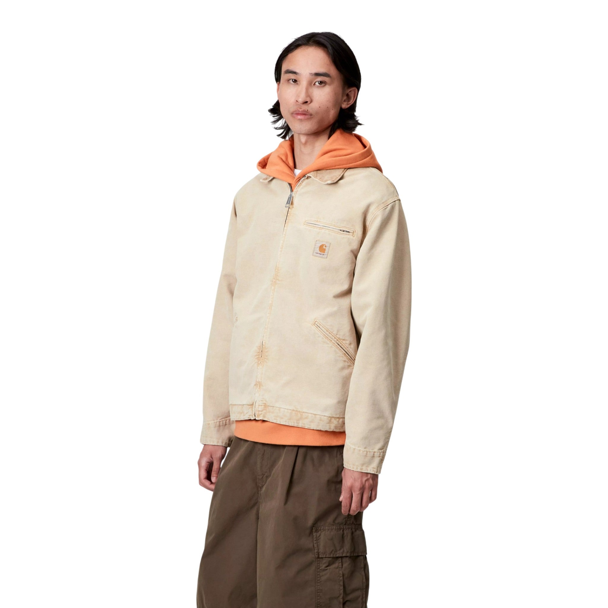 Giacca Carhartt Wip OG Detroit Jacket - Dusty H Brown Chalk Wash - Giacche di Carhartt Wip | Francis Concept