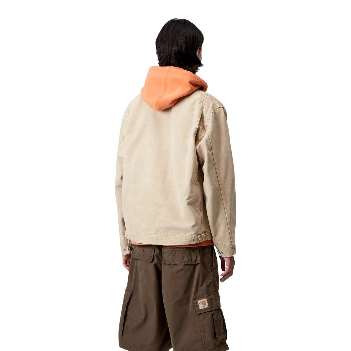 Giacca Carhartt Wip OG Detroit Jacket - Dusty H Brown Chalk Wash - Giacche di Carhartt Wip | Francis Concept
