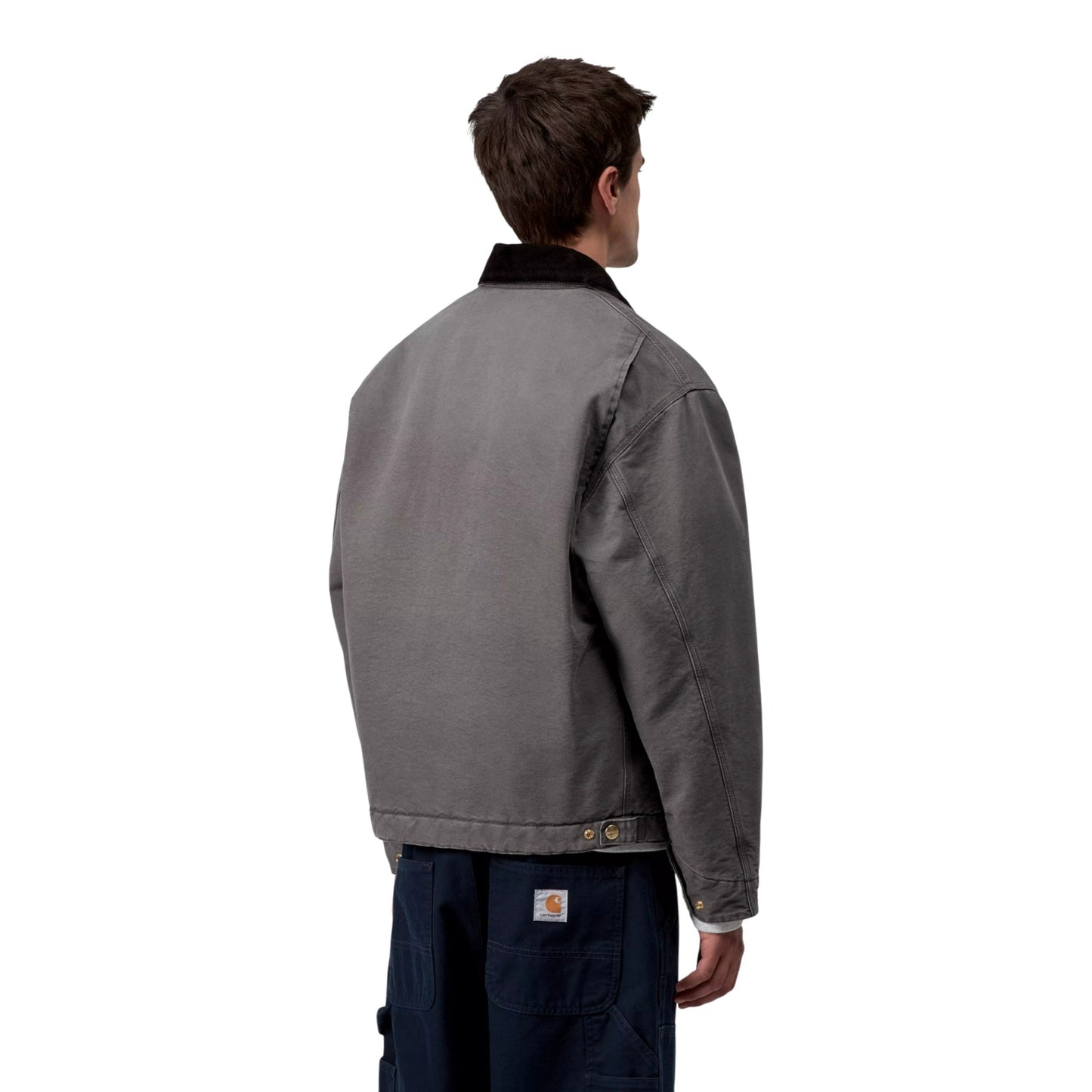 Giacca Carhartt Wip OG Detroit Jacket - Graphite / Black Stone Canvas - Giacche di Carhartt Wip | Francis Concept