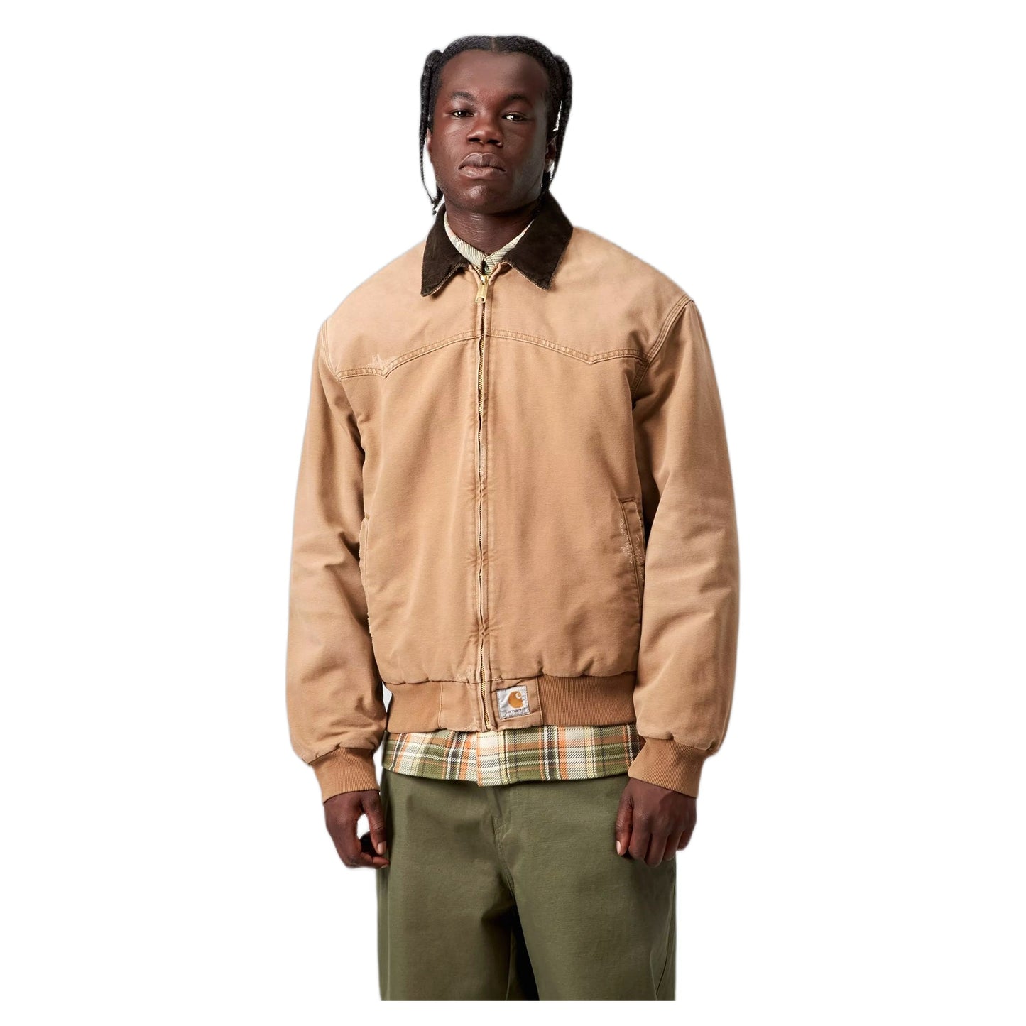 Giacca Carhartt Wip OG Santa Fe Jacket - Hamilton Brown / Tobacco Grind Wash - Giacche di Carhartt Wip | Francis Concept