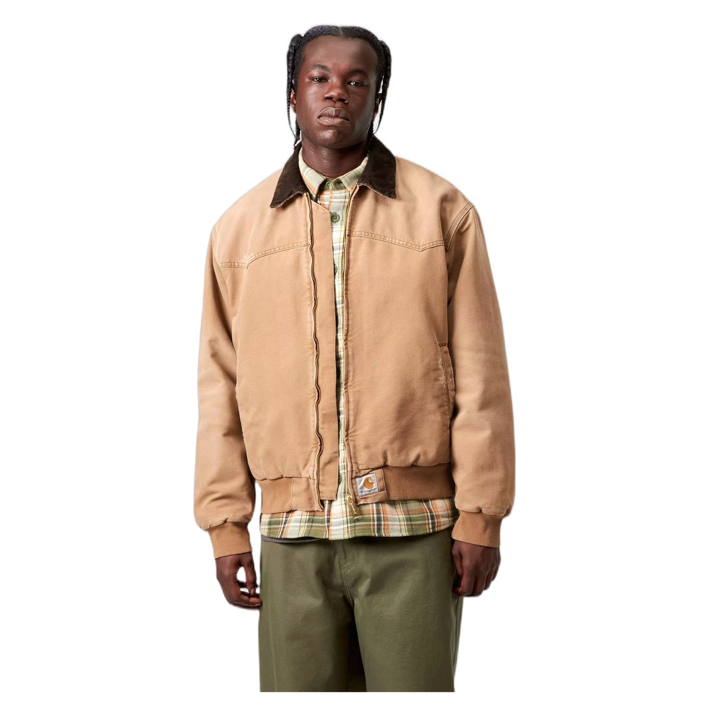 Giacca Carhartt Wip OG Santa Fe Jacket - Hamilton Brown / Tobacco Grind Wash - Giacche di Carhartt Wip | Francis Concept
