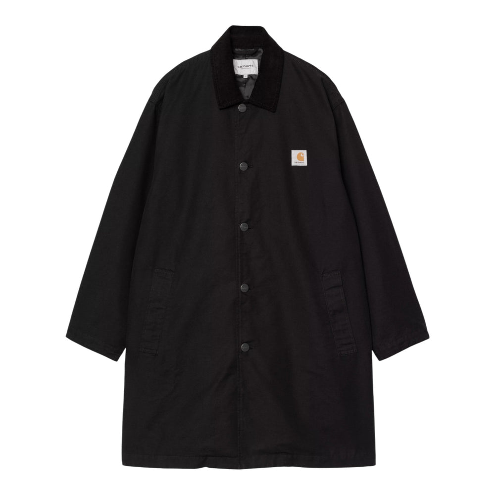 Giacca Carhartt Wip Webster Coat - Black / Black Rinsed - Giacche di Carhartt Wip | Francis Concept