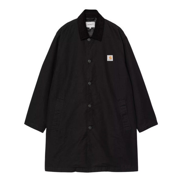 Giacca Carhartt Wip Webster Coat - Black / Black Rinsed - Giacche di Carhartt Wip | Francis Concept