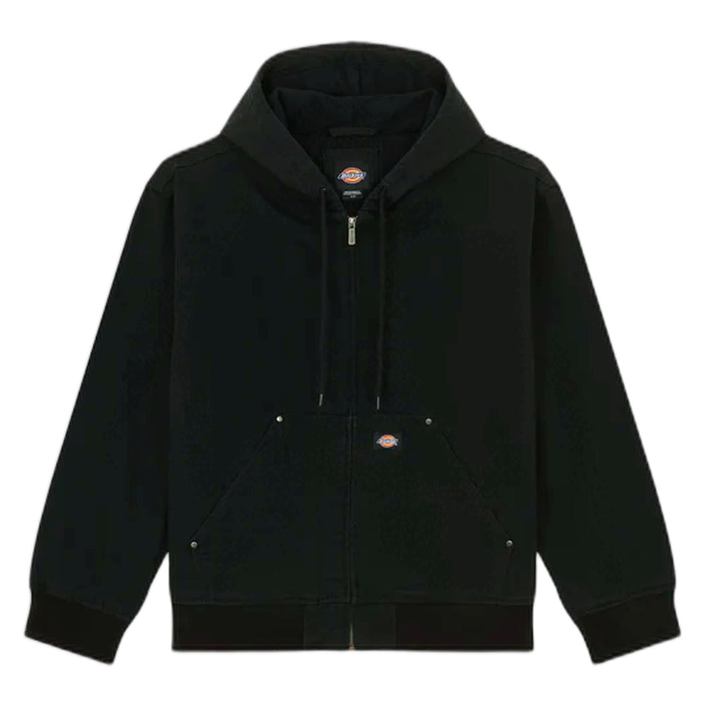 Giacca Dickies Hilham Hooded Canvas Jacket - Black - Giacche di Dickies | Francis Concept