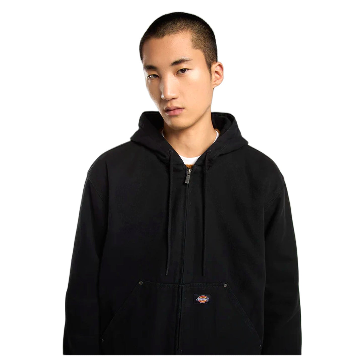 Giacca Dickies Hilham Hooded Canvas Jacket - Black - Giacche di Dickies | Francis Concept