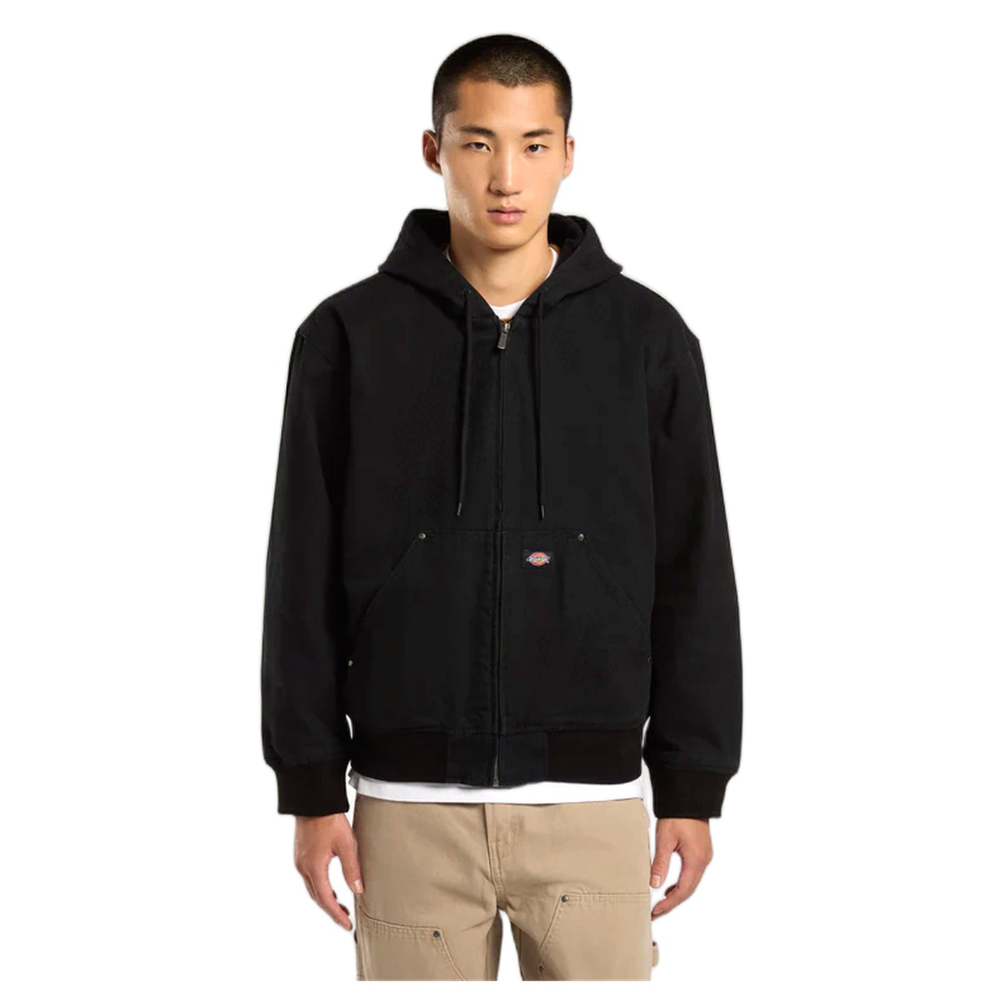 Giacca Dickies Hilham Hooded Canvas Jacket - Black - Giacche di Dickies | Francis Concept