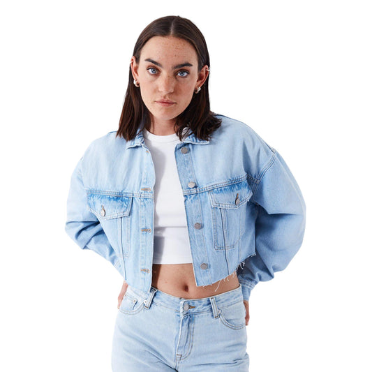 Giacca Donna in Jeans Dr. Denim Sandi Jacket - Blue - Giacche di Dr.Denim | Francis Concept