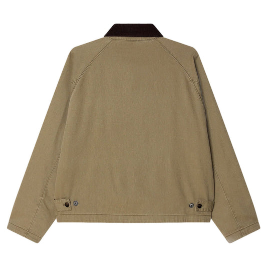 Giacca Obey Caden Work Jacket - Mermaid Faded Wash - Giacche di Obey | Francis Concept