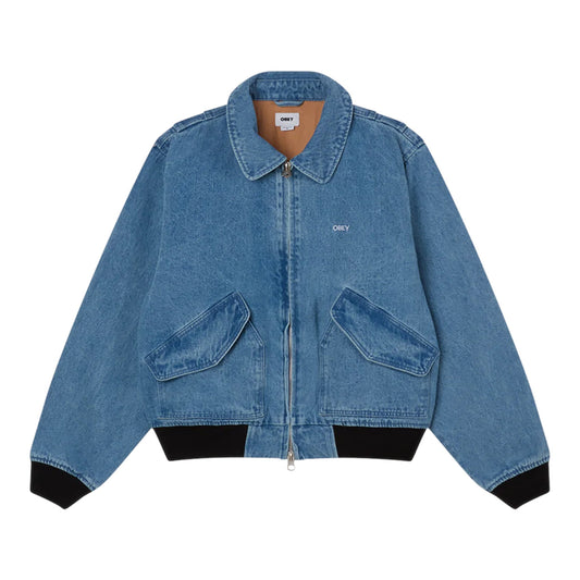 Giacca Obey Denim Cwu Jacket - Light Indigo - Giacche di Obey | Francis Concept